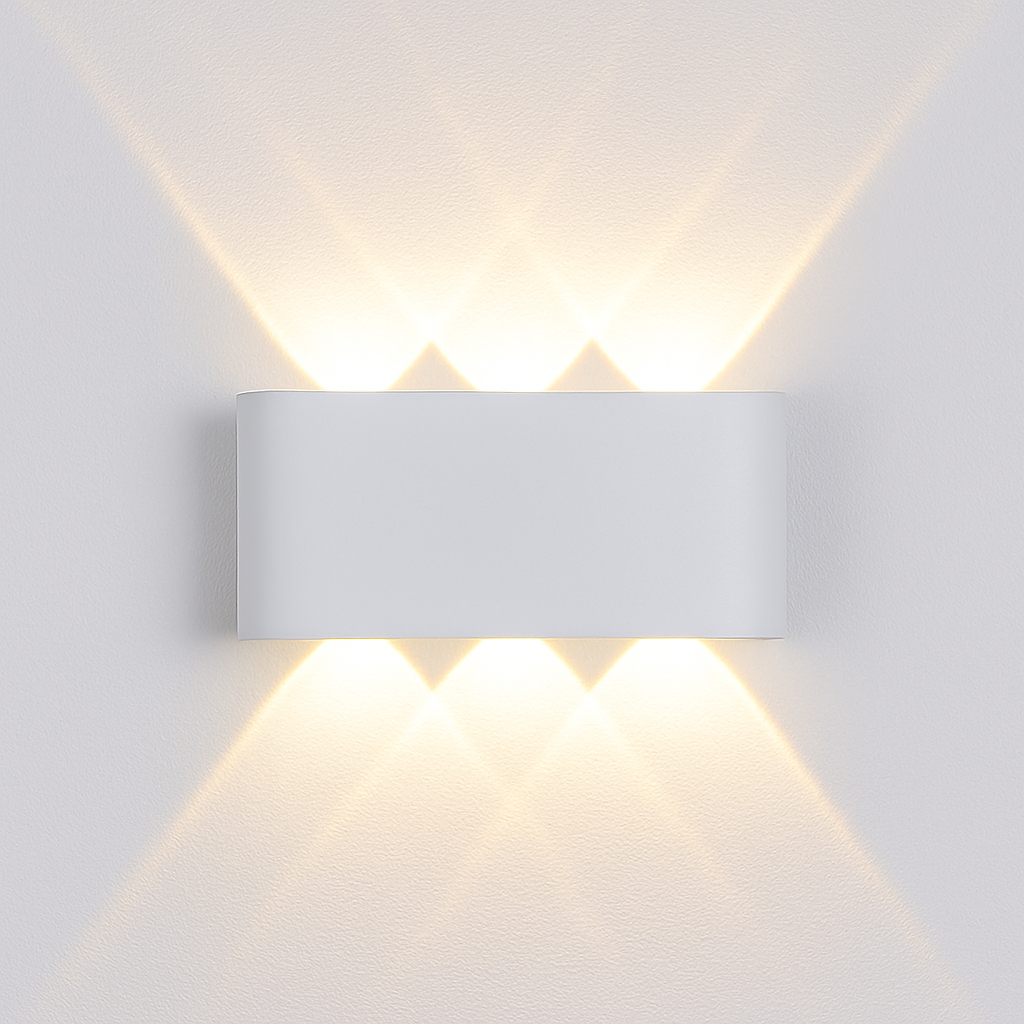 Modern LED Outdoor Wall Light Fixture Black or White for Porch, Garden & Entryway Lighting | Thomler