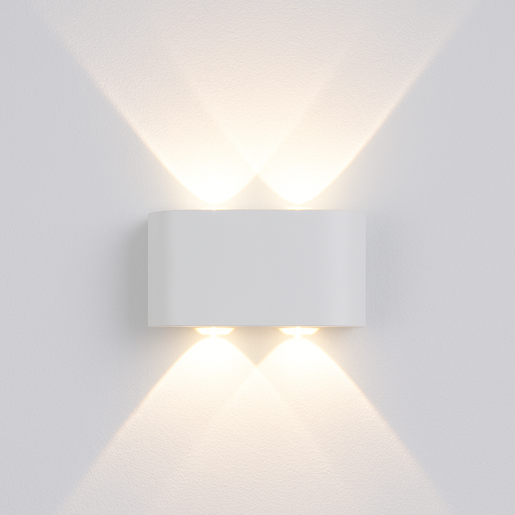Modern LED Outdoor Wall Light Fixture Black or White for Porch, Garden & Entryway Lighting | Thomler