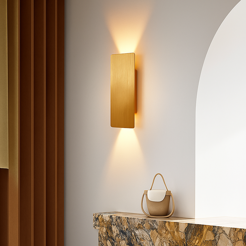 Modern Aluminum LED Wall Sconce for Hallway, Bedroom & Living Room – Up/Down Light | Thomler