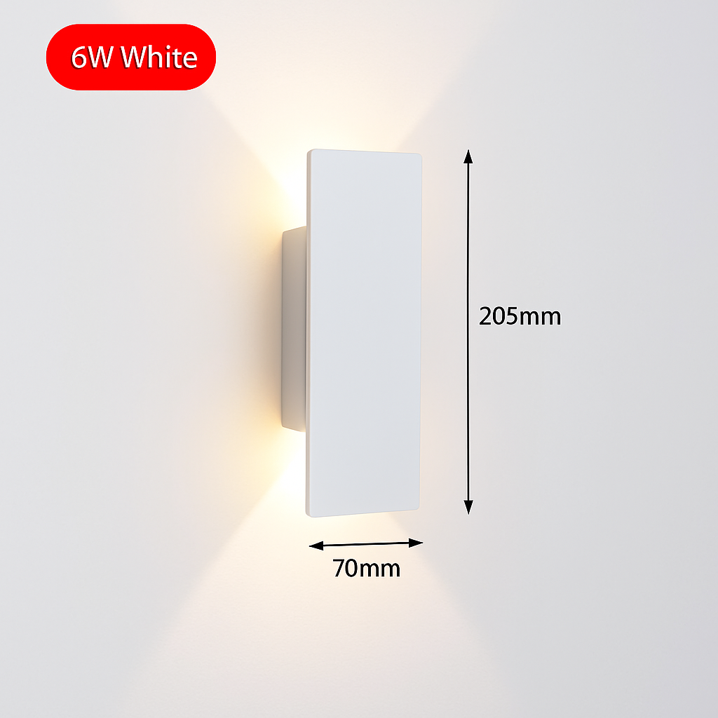 Modern Aluminum LED Wall Sconce for Hallway, Bedroom & Living Room – Up/Down Light | Thomler