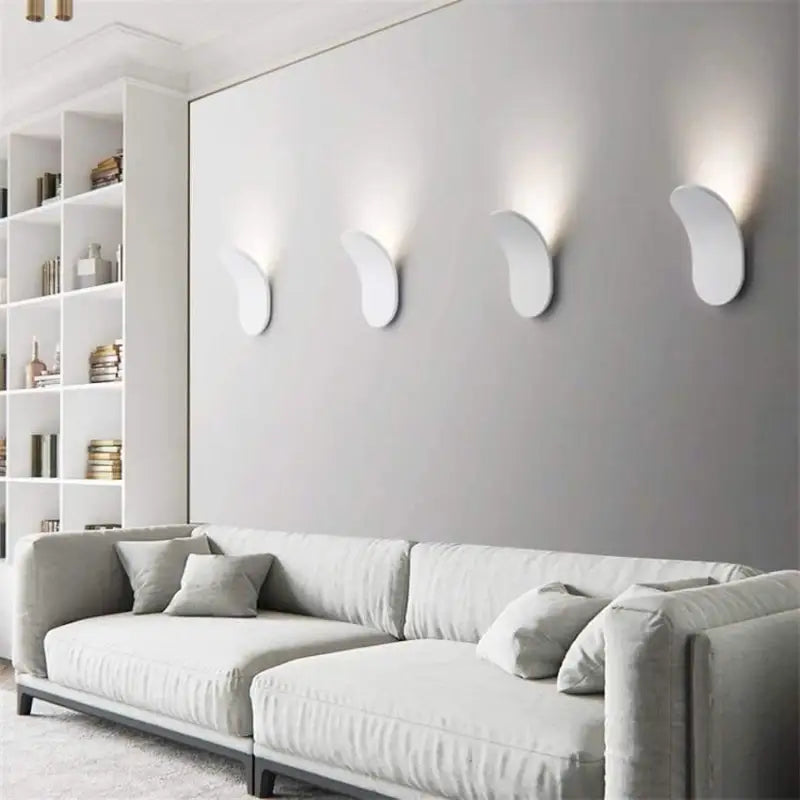 Wall Lamp Aluminium Acrylic 18.0 cm Gold LED Bedroom Hallway Ambient Reading Light Scandinavian Sconce | Thomler