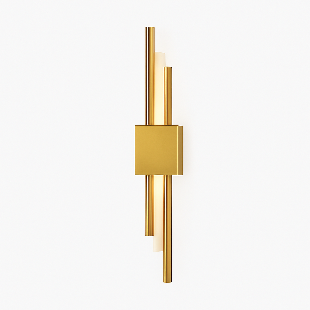 Modern Vertical LED Wall Sconce with Metal Bar & Acrylic Diffuser – Dual-Direction Up Down Light for Bedroom Living Room Hallway | Thomler