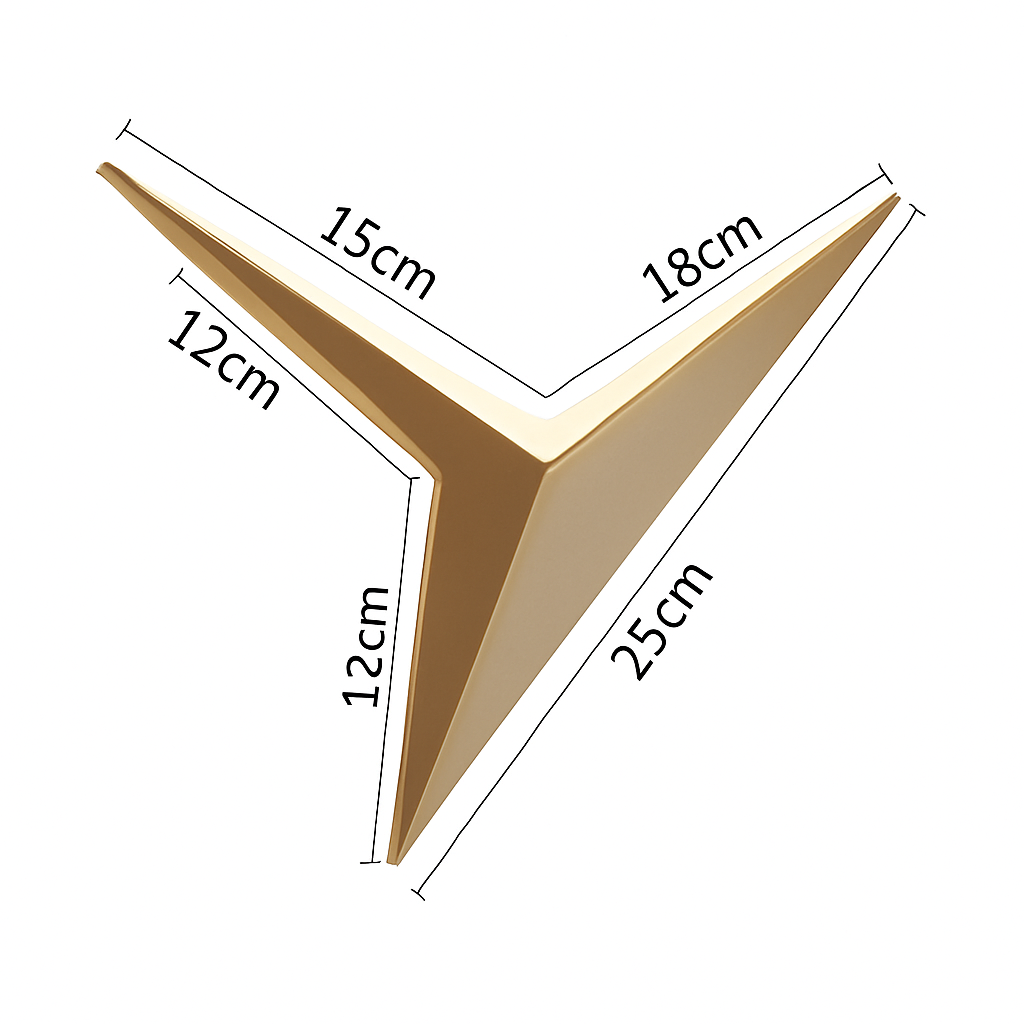 Modern Triangular Metal LED Wall Sconce – Contemporary Geometric Lighting for Living Room, Bedroom & Office | Thomler