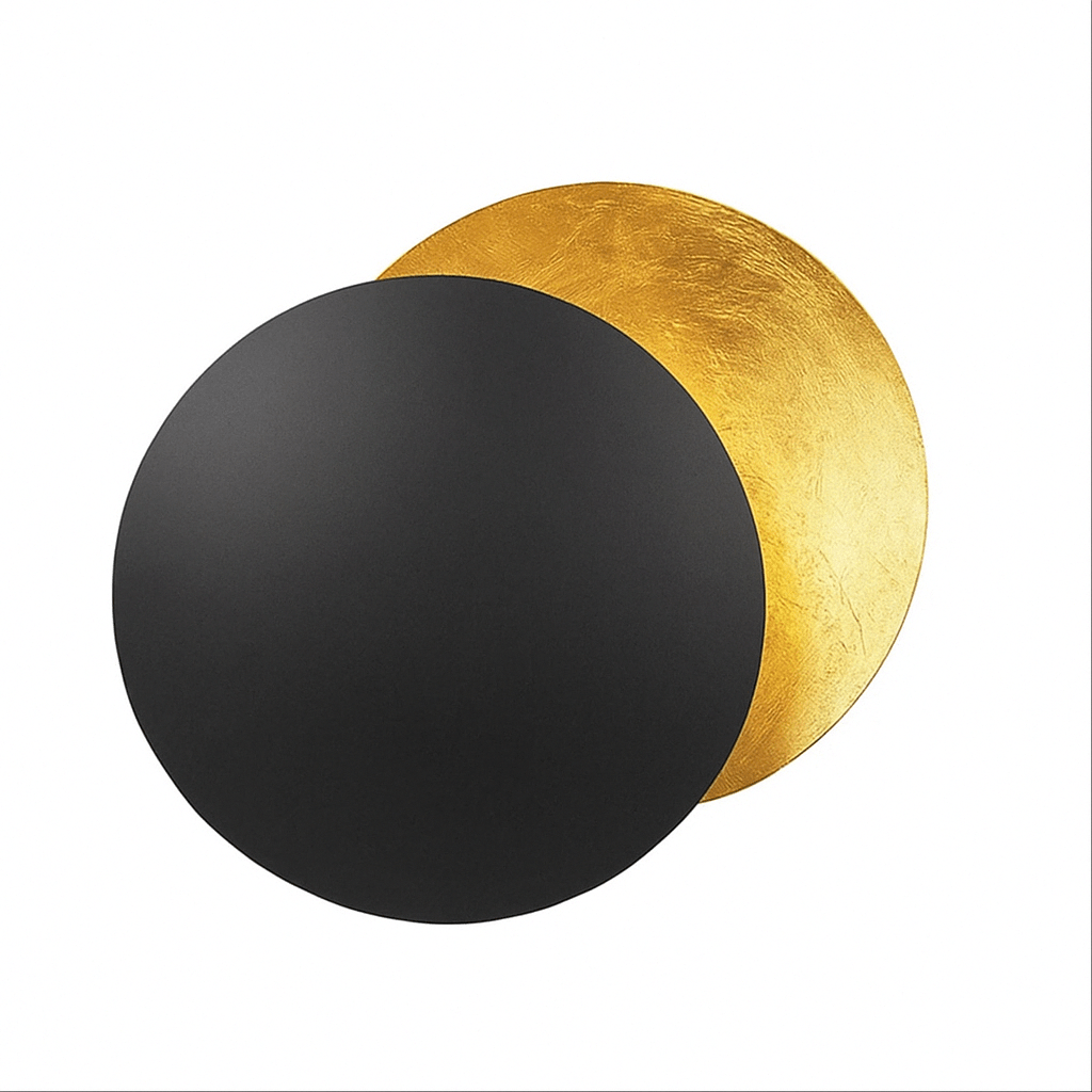Wandlamp Zonsverduistering Draaibaar Metaal Goud Art Deco LED | Sansoti