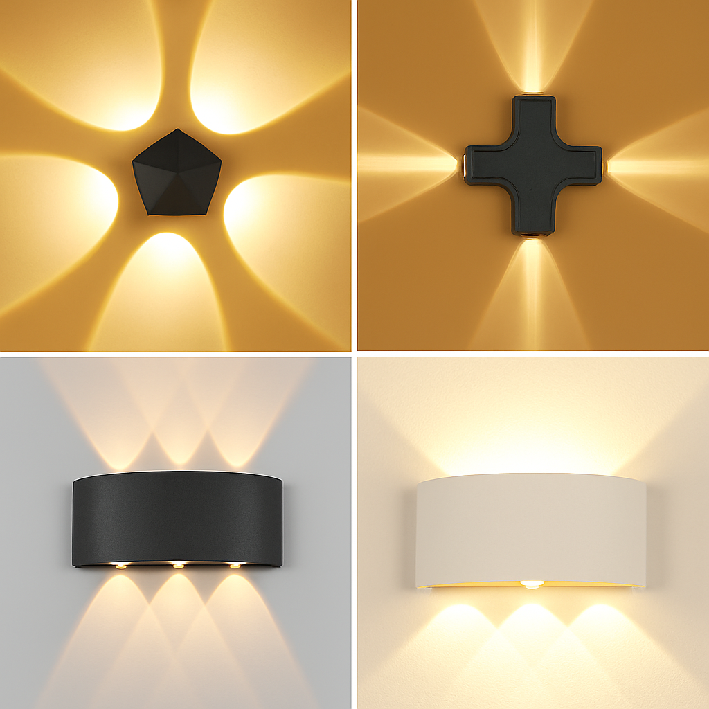 Star-Shaped LED Wall Sconce Light Modern Up Down Indoor Fixture Bedroom Hallway Kitchen | Thomler