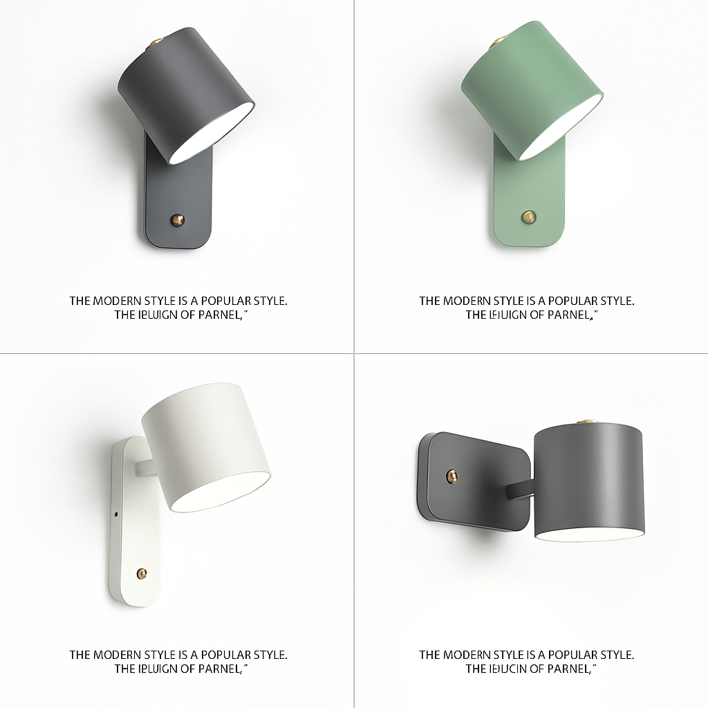 Modern Metal Wall Sconce with Up & Down Light | E27 LED Compatible | Painted Iron Fixture for Bedroom, Hallway, Living Room | Minimalist | Thomler