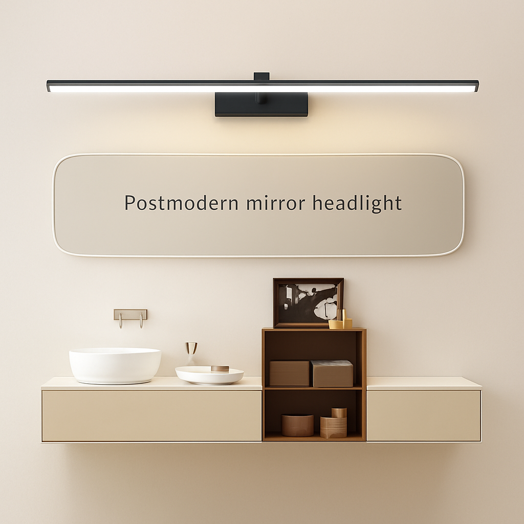 Contemporary Aluminum LED Vanity Light for Bathroom Mirror – 3 Color Temperature Settings, Wall-Mount | Thomler