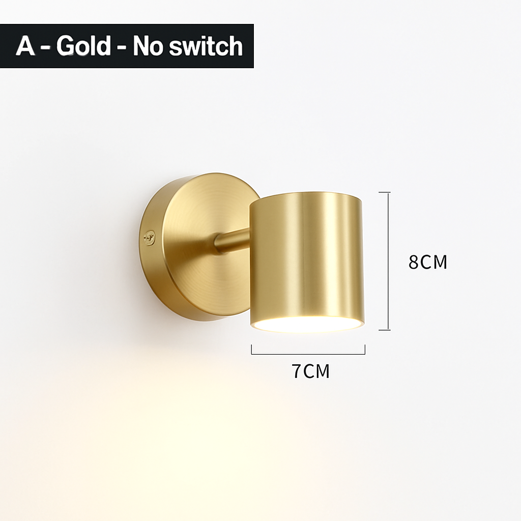 Contemporary Dual-Direction LED Wall Sconce for Bedroom Hallway Reading Nook Accent Lighting | Thomler