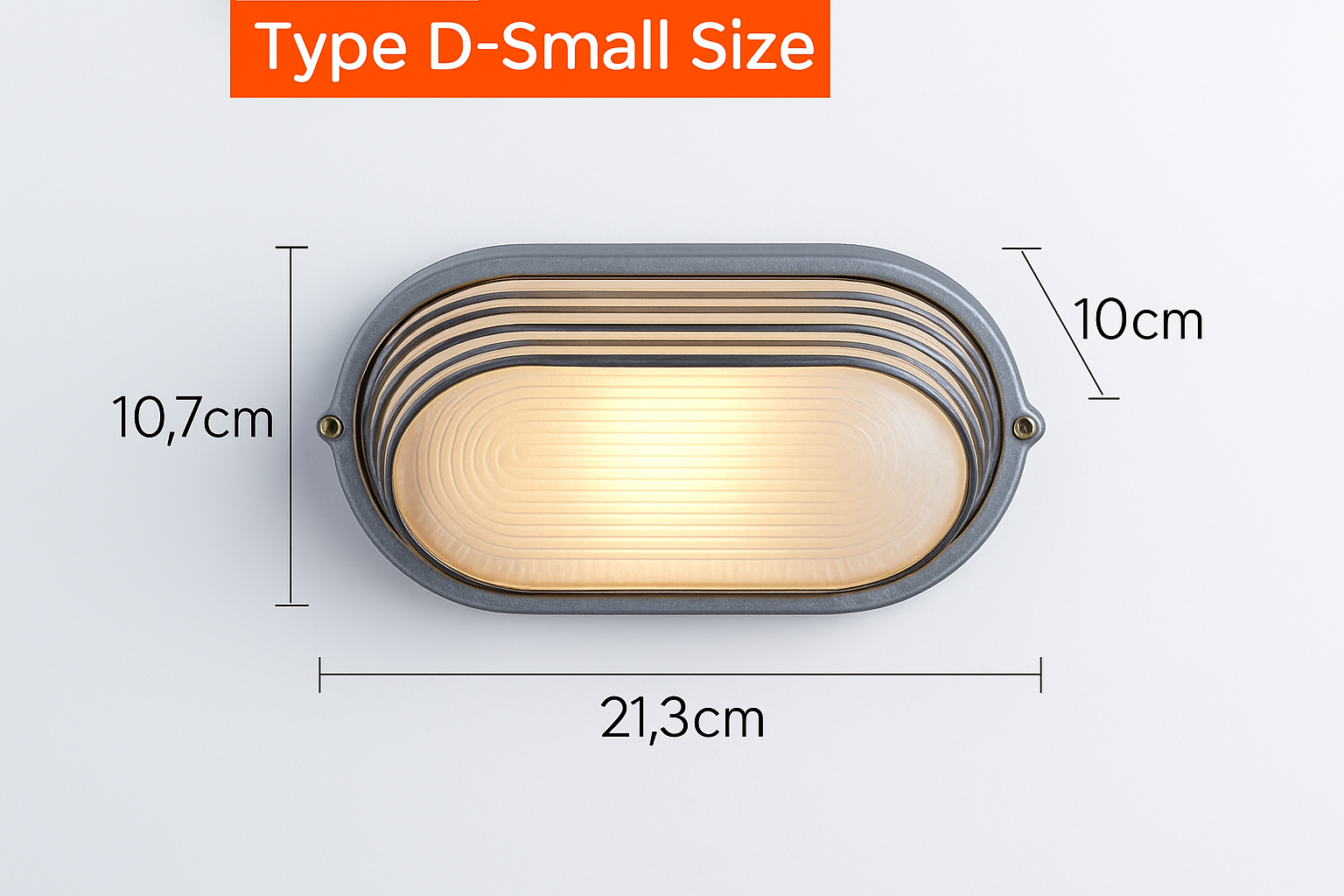 Wall Lamp Aluminium Frosted Glass E27 12W Silver Outdoor Garden Facade Waterproof Industrial Lighting | Thomler