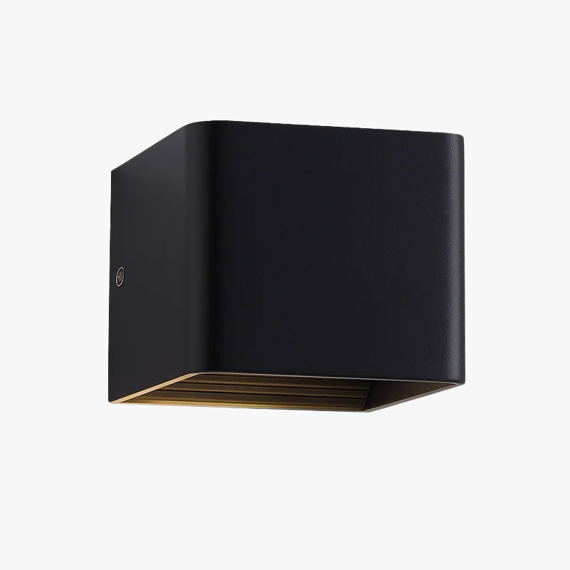 Contemporary Metal Cube LED Wall Sconce – Modern Lighting Fixture for Living Room, Bedroom, Hallway – Energy-Efficient Indoor Accent Light | Thomler