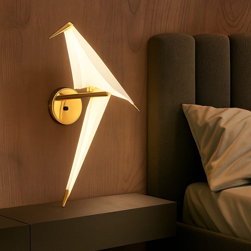 Bird-Shaped LED Wall Sconce Light Fixture – Contemporary Accent Lighting for Bedroom, Living Room & Hallway | Thomler