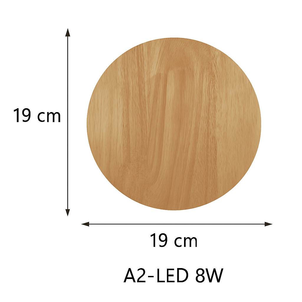 Oval Wood LED Wall Sconce with Clear Glass Shade – Scandinavian Modern Design for Bedroom, Living Room & Hotel | Thomler