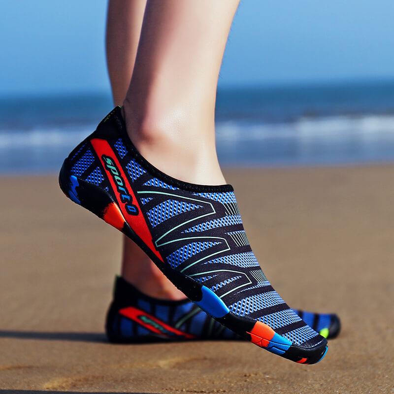 Quick-Dry Water Shoes for Swimming, Beach & Water Sports | Lightweight Aqua Socks with Drainage Holes & Anti-Slip Sole | Barefoot Wet | Thomler