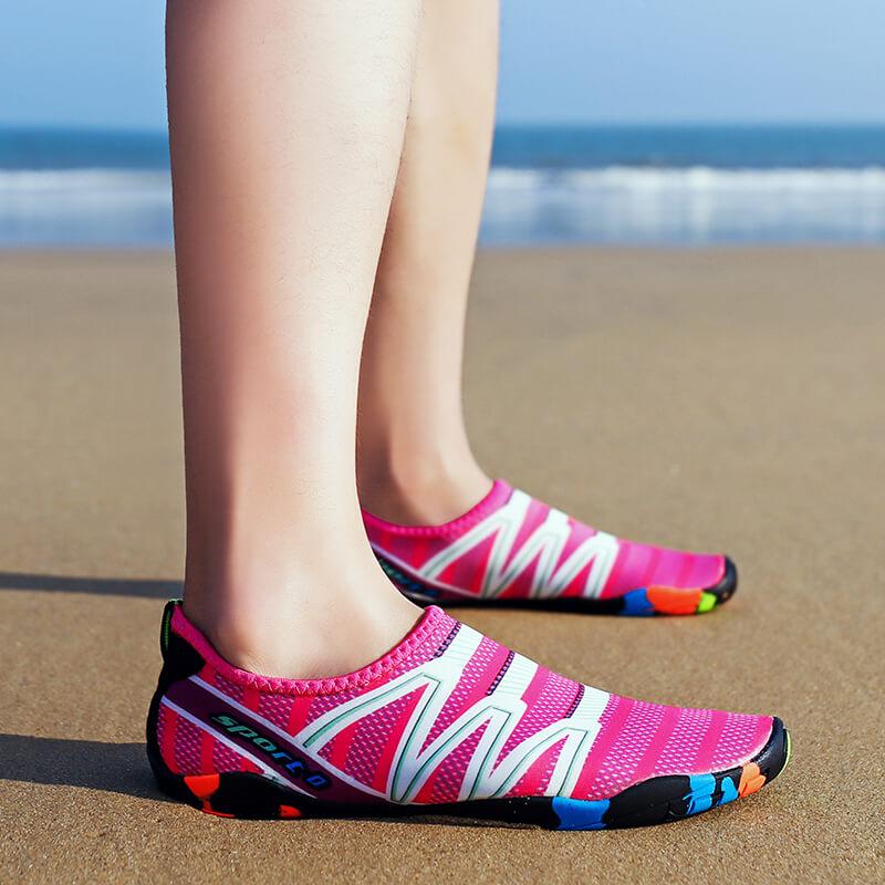 Quick-Dry Water Shoes for Swimming, Beach & Water Sports | Lightweight Aqua Socks with Drainage Holes & Anti-Slip Sole | Barefoot Wet | Thomler