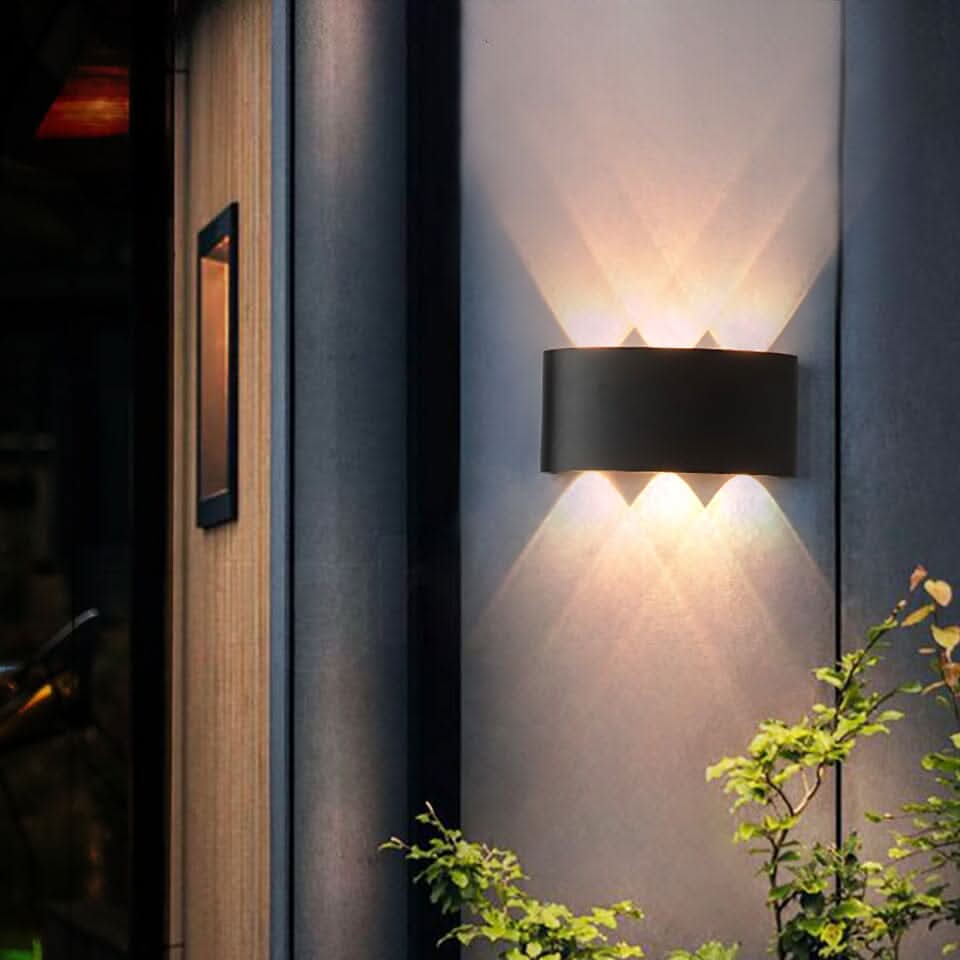Outdoor Wall Light Aluminium LED 10 in Waterproof Garden Driveway Balcony Lighting Modern Weatherproof Fixture | Thomler