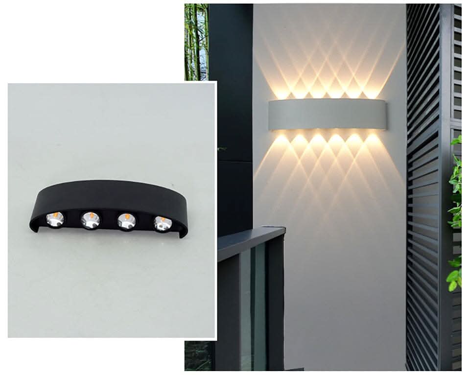 Outdoor Wall Light Aluminium LED 10 in Waterproof Garden Driveway Balcony Lighting Modern Weatherproof Fixture | Thomler