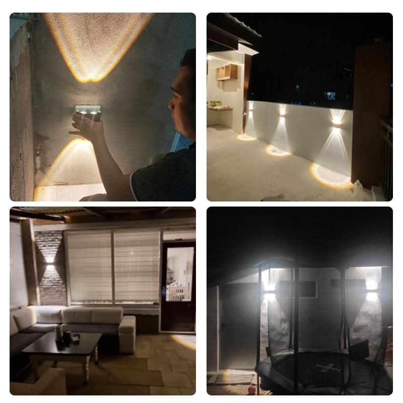 Outdoor Wall Light Aluminium LED 10 in Waterproof Garden Driveway Balcony Lighting Modern Weatherproof Fixture | Thomler