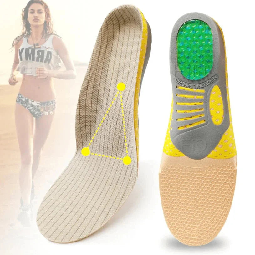Cushioned Arch Support Insoles with Gel Padding for All-Day Comfort | Thomler