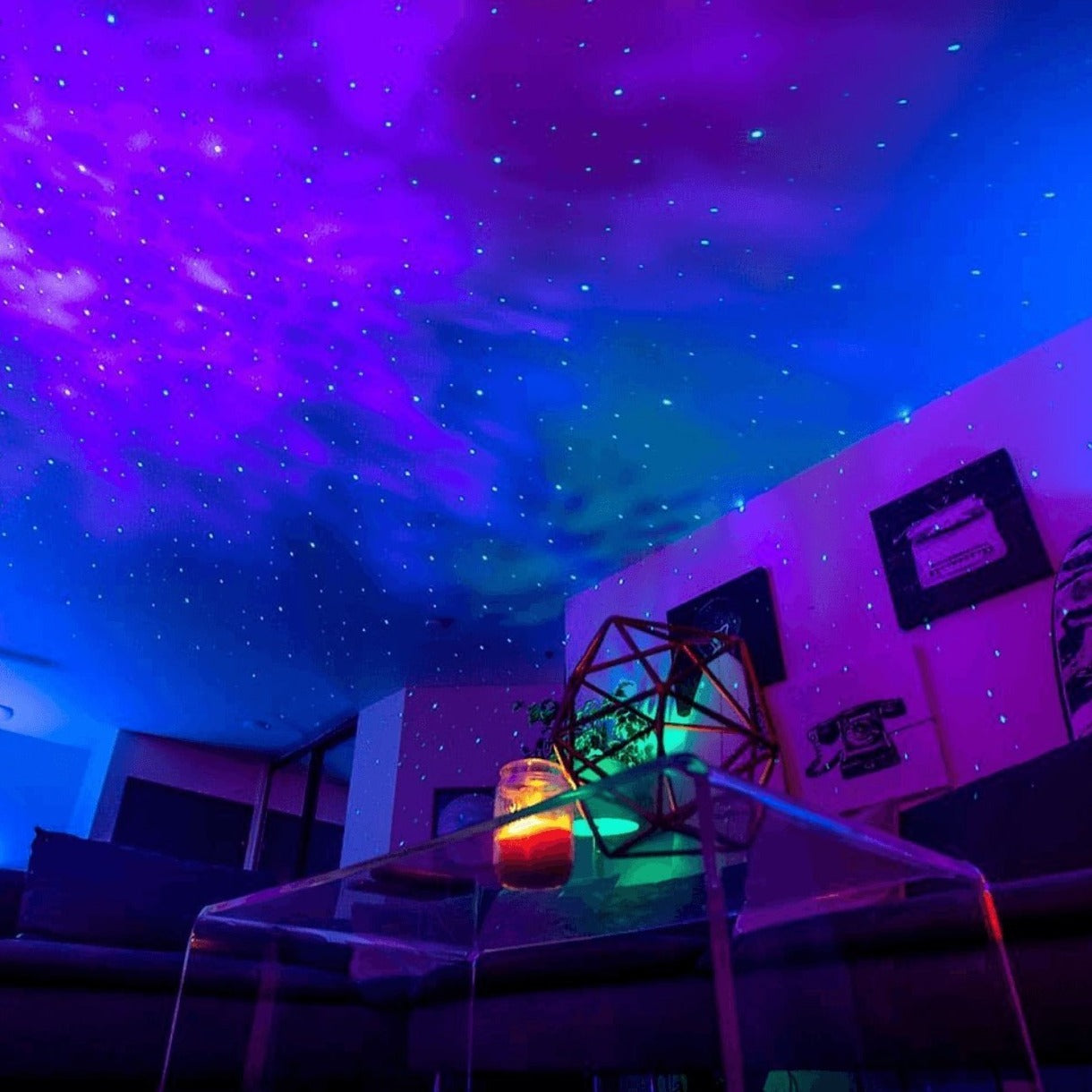 Galaxy Projector ABS 9 in 360° Adjustable LED Night Light Home Bedroom Kids Room Ambience Lighting | Thomler