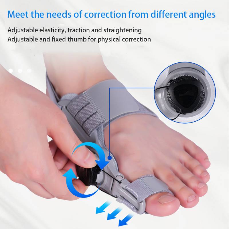 Adjustable Toe Straightener with Hinge System for Hallux Valgus Relief & Foot Alignment – Silicone Spacer for Day & Night Support | Thomler