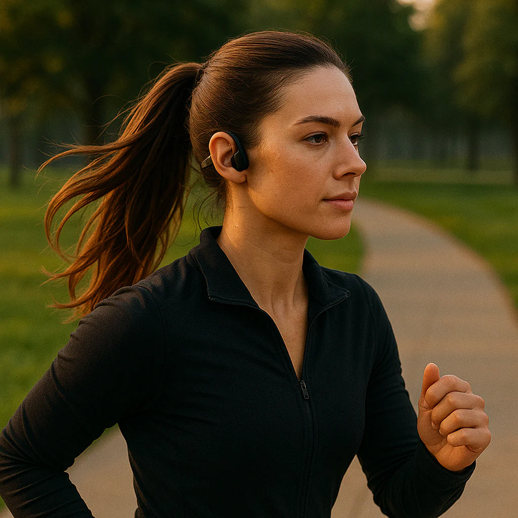 Open-Ear Bone Conduction Wireless Headphones – Lightweight Sport Earphones with 13-Hour Battery, IPX5 Water Resistant for Running, Cycling | Thomler