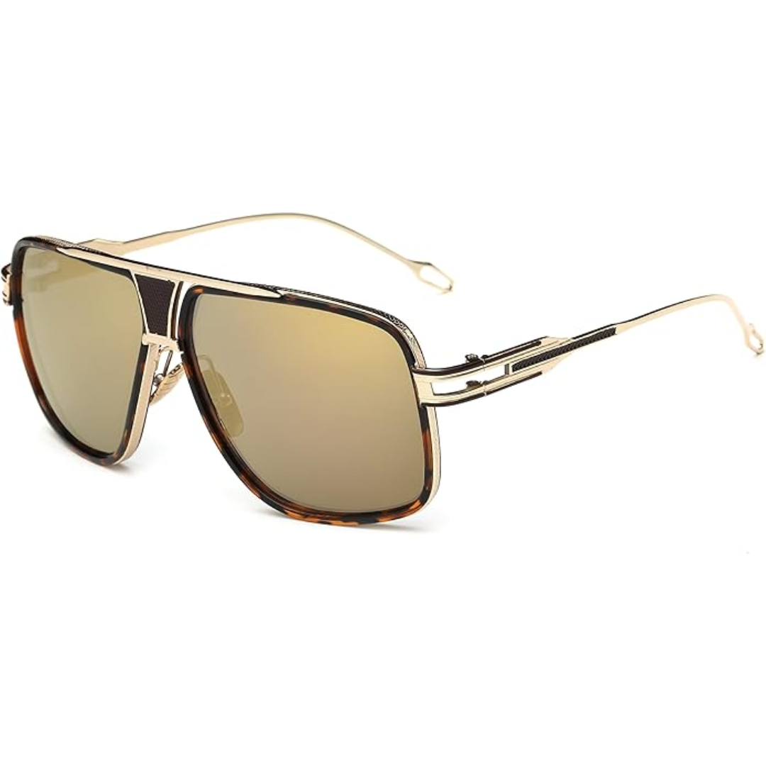 Men's Teardrop Sunglasses with UV Protection & Alloy Frame – Lightweight Metal Eyewear with Protective Case for Outdoor Travel | Thomler