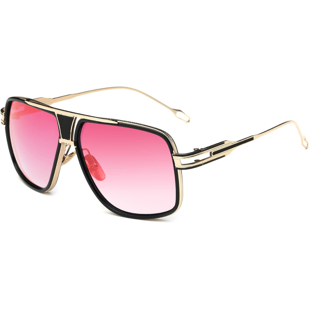 Men's Teardrop Sunglasses with UV Protection & Alloy Frame – Lightweight Metal Eyewear with Protective Case for Outdoor Travel | Thomler