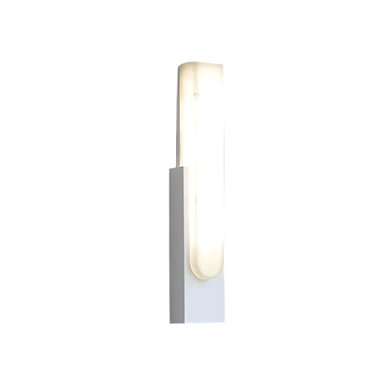 Wall Lamp Alabaster 19.7 in Gold LED Bedroom Hallway Modern Sconce Lighting Fixture | Thomler
