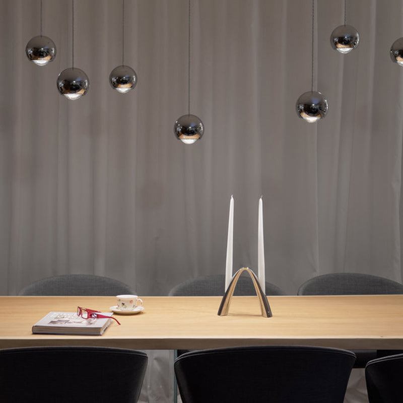 Modern Sphere Pendant Light Fixture Metal Orb Hanging Lamp for Dining Room Kitchen Island | Thomler