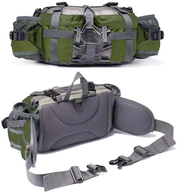 Lightweight Waterproof Running Belt Bag with Bottle Holders for Hiking, Jogging & Travel | Thomler