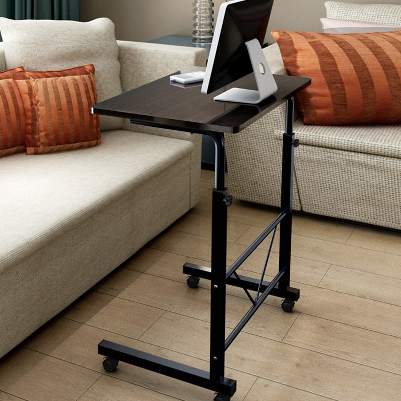 Laptop Table Steel 88.0 cm Height Adjustable Black Home Office Bedside Rolling Desk Workstation | Thomler
