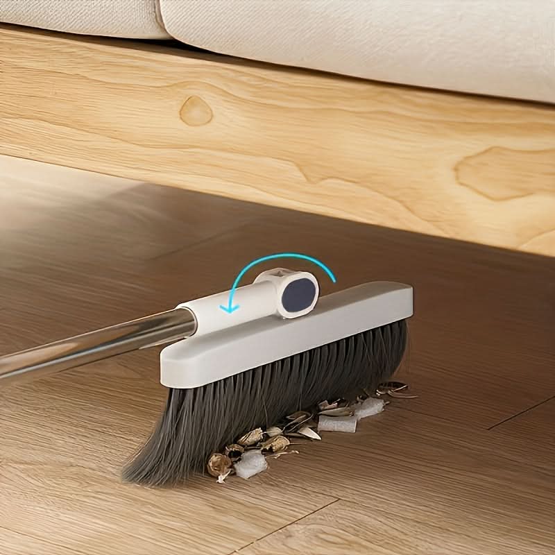 Upright Sweep & Scoop Set with Extended Handle for Floors & Tile – Standup Design, Pet Hair Pickup, Space-Saving Storage | Thomler