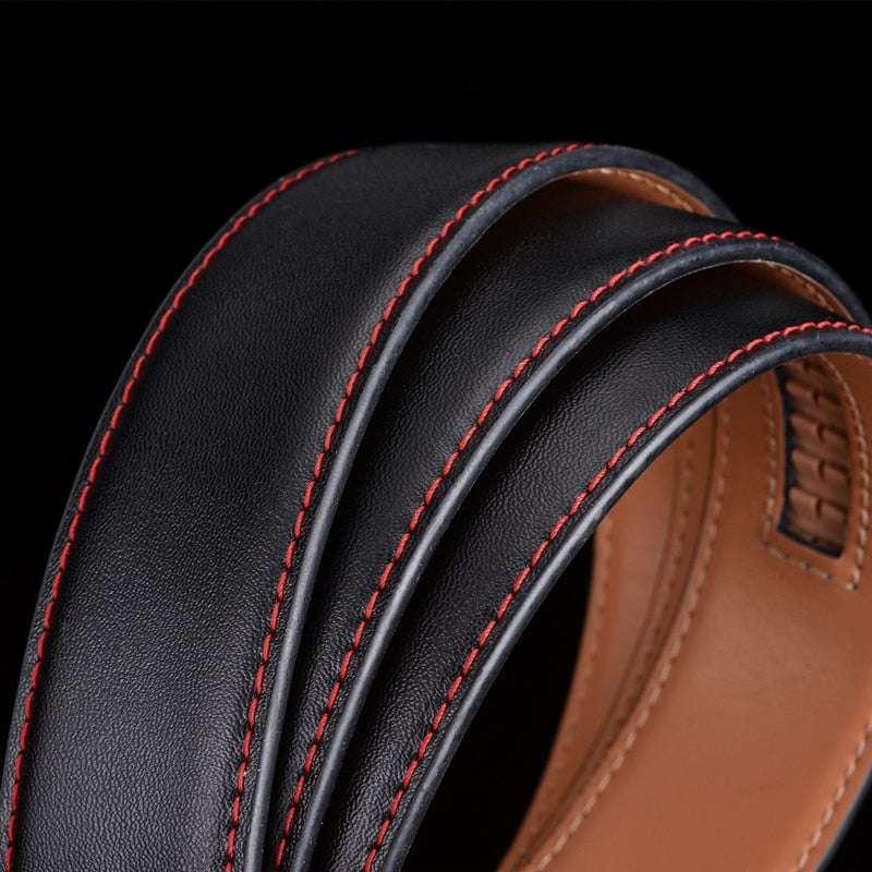 Men's Genuine Cowhide Leather Dress Belt with Scratch-Resistant Finish for Work & Formal Wear | Thomler