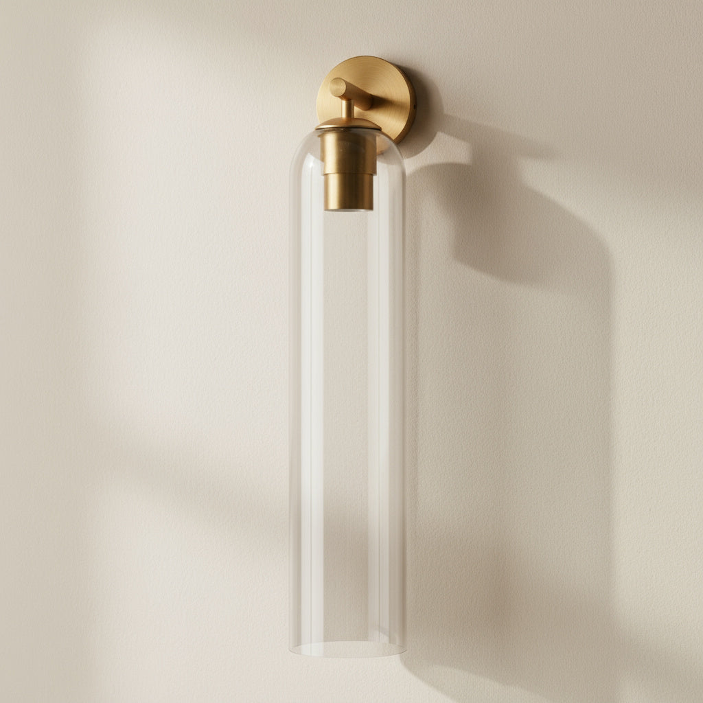 Contemporary Glass Globe Wall Sconce with LED Bulb for Bedroom Dining Room Bathroom Foyer Kitchen Study | Thomler