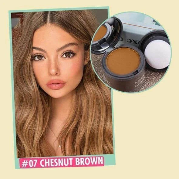 Root Touch-Up Powder Compact for Thinning Hair and Gray Coverage with Mirror and Applicator Puff for Men and Women | Thomler
