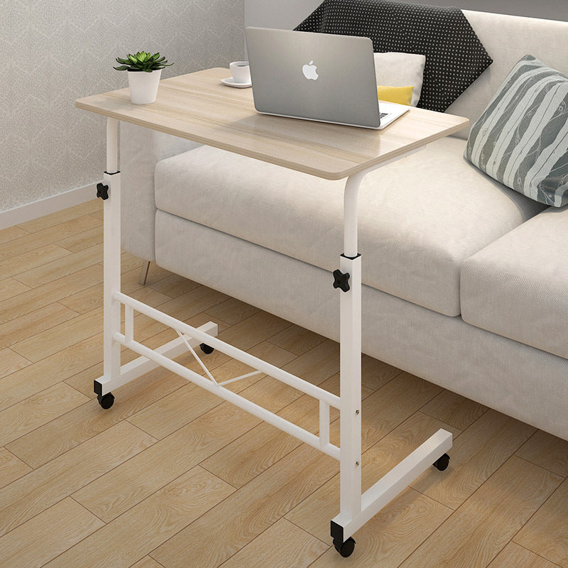 Laptop Table Steel Frame 60.0 cm x 40.0 cm Mobile Home Office Bedside Adjustable Height 70.0–88.0 cm Rolling Desk | Thomler
