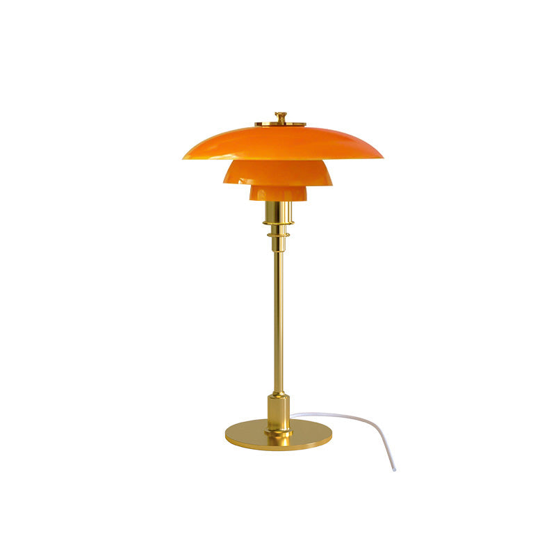 Table Lamp Glass 19 in Desk Bedroom Study 5W Warm Cool White Light | Thomler