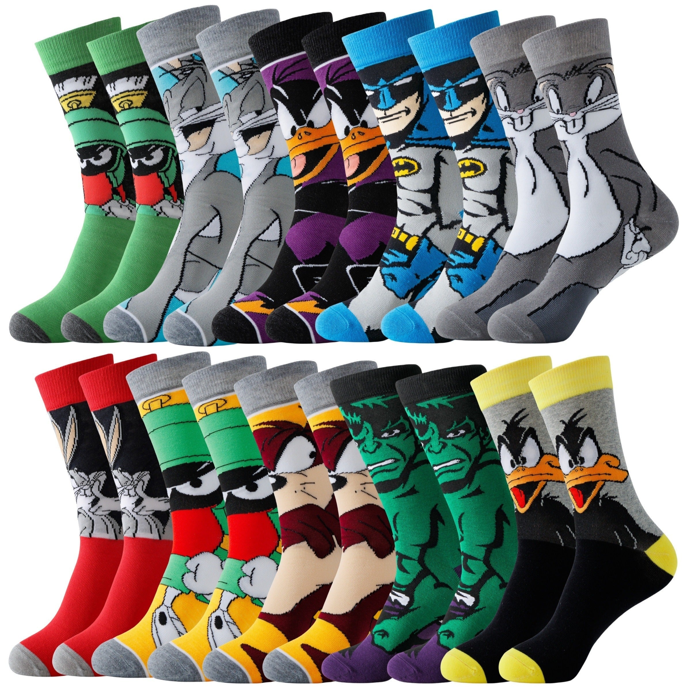 Sock Set Polyester Spandex 20 Pair Multicolour Ankle Casual Streetwear Unisex Breathable Everyday Wear | Thomler