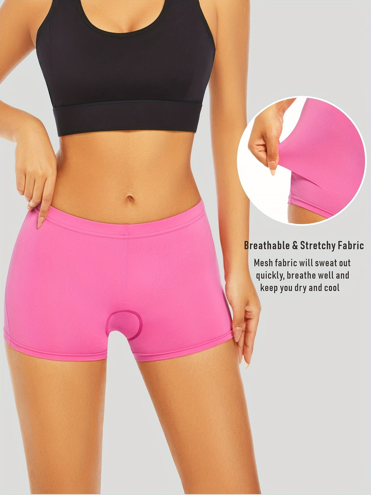 Women's Padded Cycling Shorts with 4D Gel Cushioning – Moisture-Wicking Bike Underwear for Long Distance Rides, Road Cycling, and Outdoor | Thomler