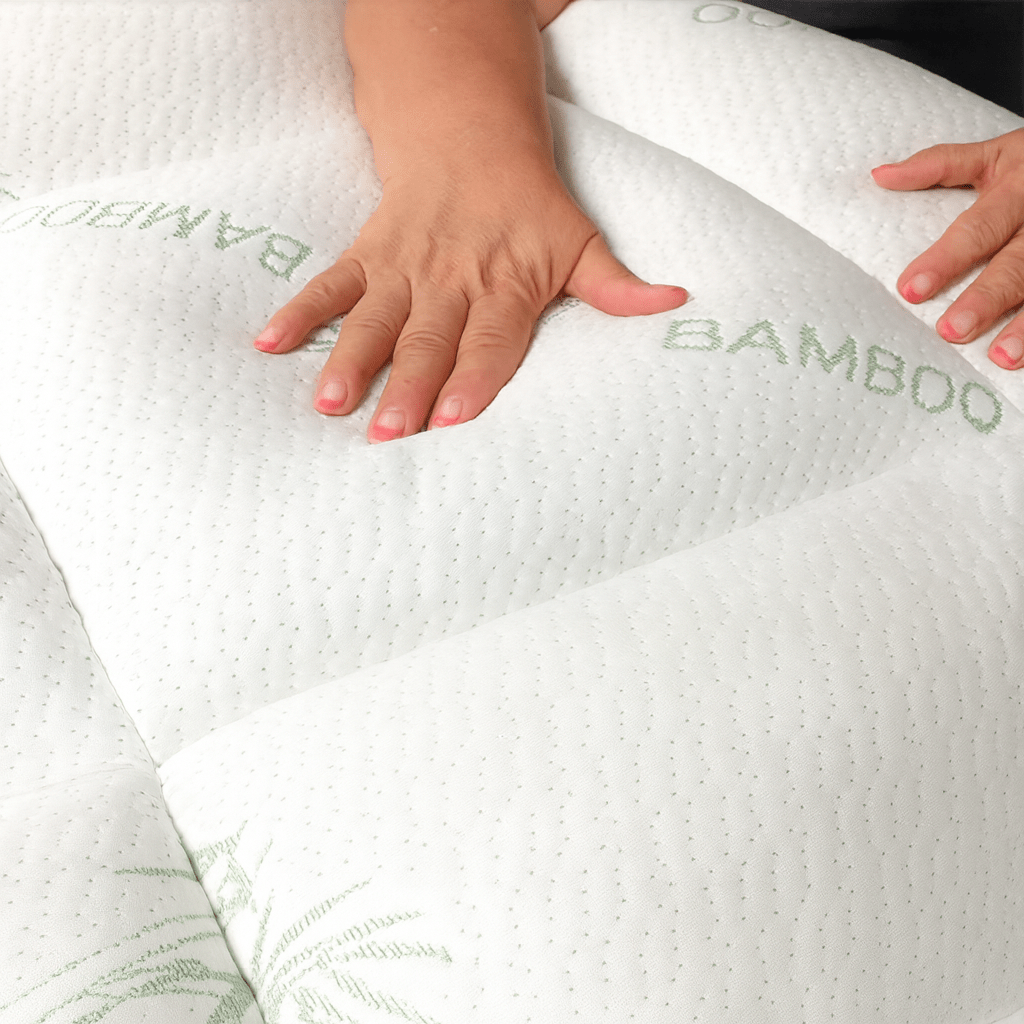 Mattress Topper Bamboo Blend 5.0 cm (2.0") Breathable Bed Comfort Cooling Hypoallergenic Mattress Protector Overlay | Thomler