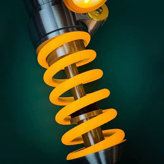 Racing Shock Absorber Desk Light with Rechargeable LED & Touch Dimmer for Gaming Rooms & Garages | Thomler