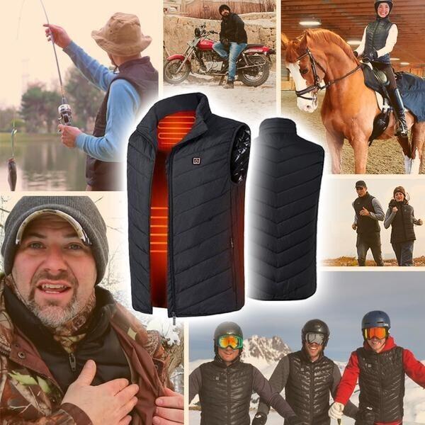 USB Electric Heated Body Warmer with 3 Temperature Settings for Winter Outdoor Activities | Thomler
