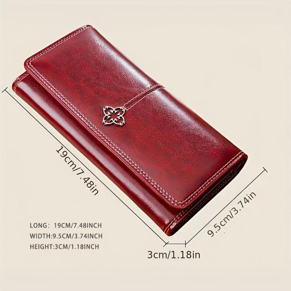 Leather Bifold Wallet for Women – Compact Card Holder with Multiple Slots, Slim Fold Design for Cash & Credit Cards, Everyday Use | Thomler