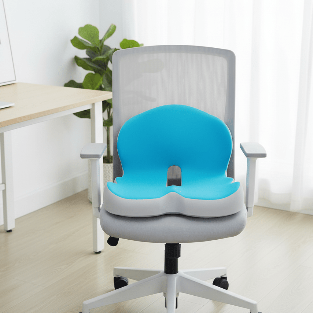 Seat Cushion Memory Foam 17 in Ergonomic Support Office Car Home Comfort Pad | Thomler