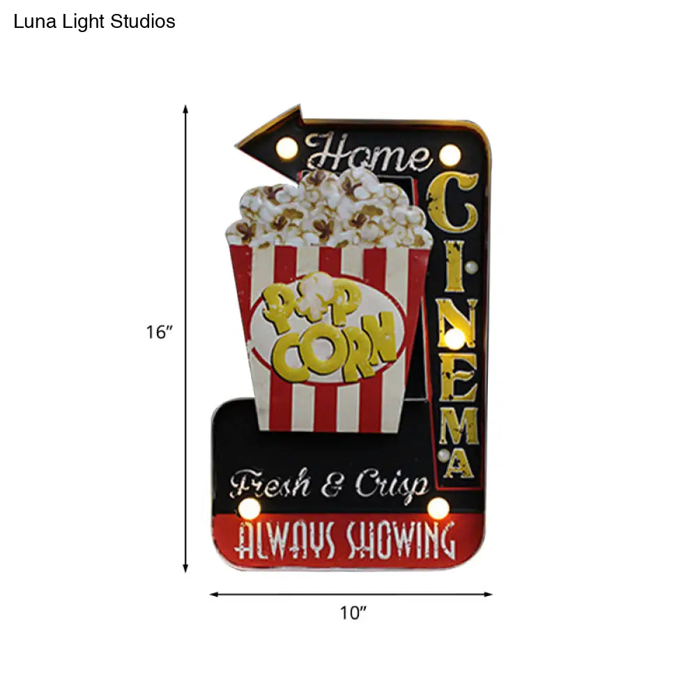 LED Novelty Wall Light Battery-Powered Metal Sign Sconce for Kids Room, Game Room & Man Cave – Beer, Car, Anchor Shaped Night Light in | Thomler