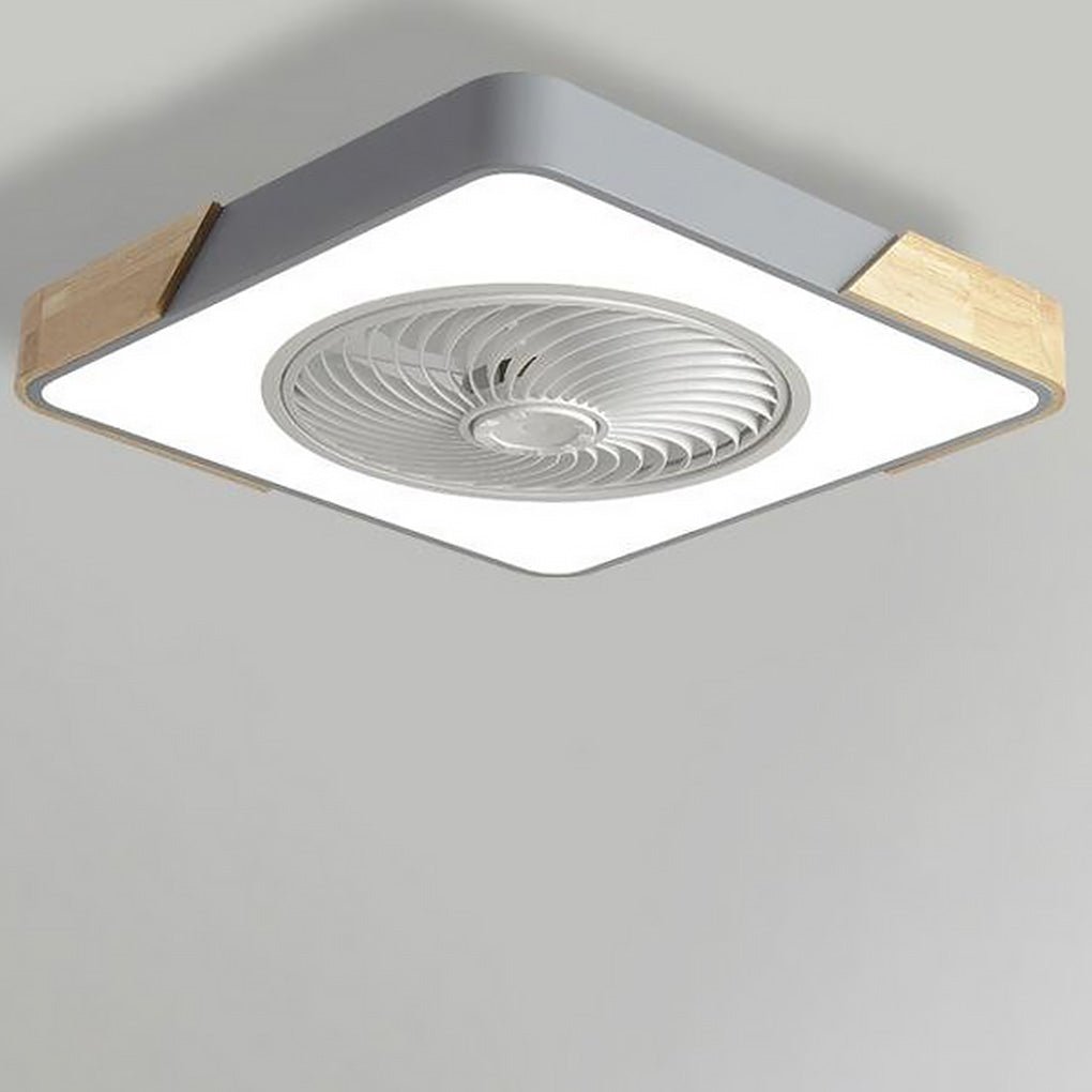 Enclosed LED Ceiling Fan with Light – 6-Speed Remote Control Fan for Bedroom, Living Room & Kids' Rooms | Thomler