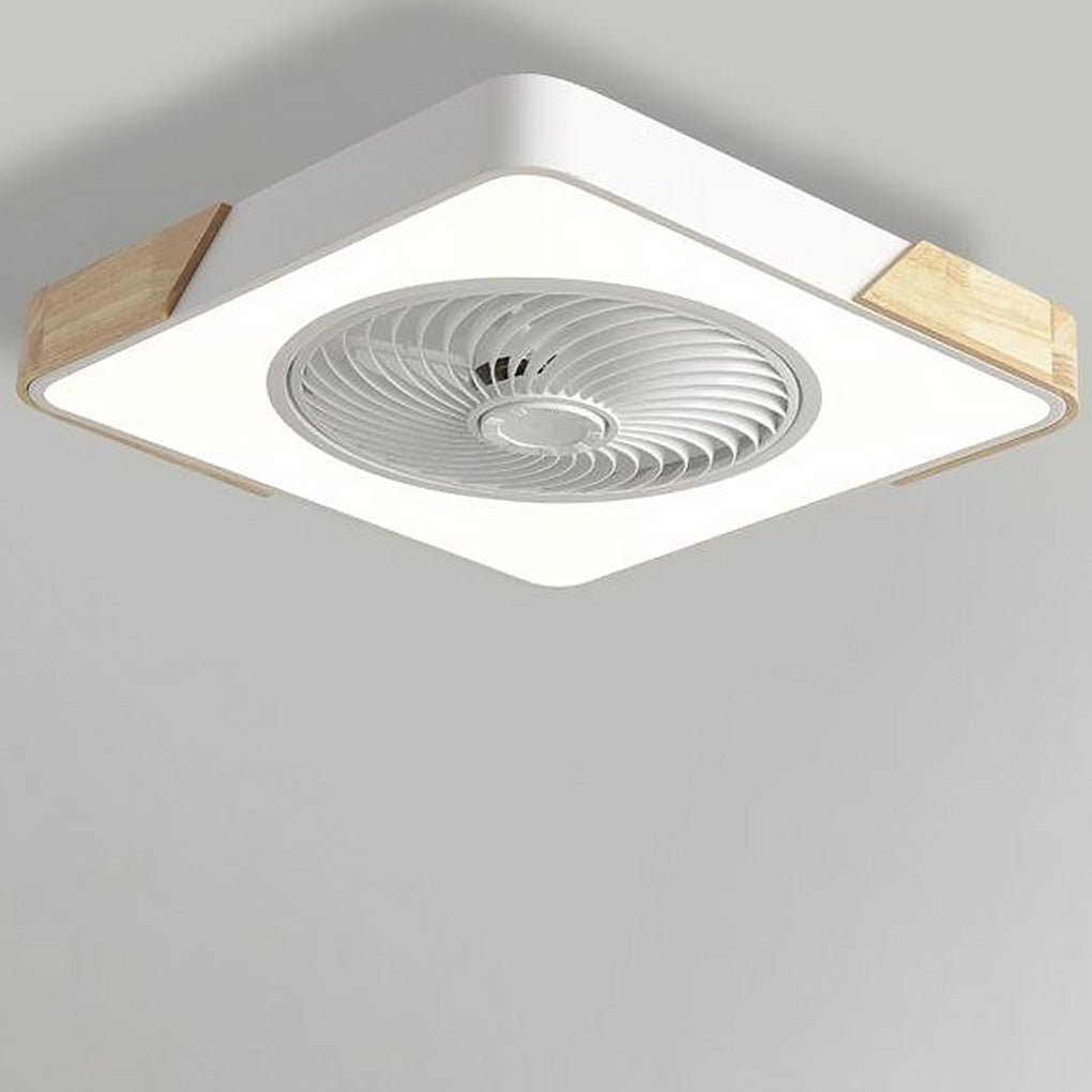 Enclosed LED Ceiling Fan with Light – 6-Speed Remote Control Fan for Bedroom, Living Room & Kids' Rooms | Thomler