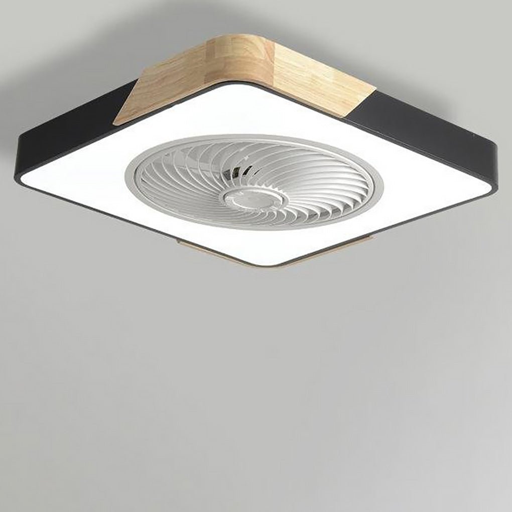 Enclosed LED Ceiling Fan with Light – 6-Speed Remote Control Fan for Bedroom, Living Room & Kids' Rooms | Thomler