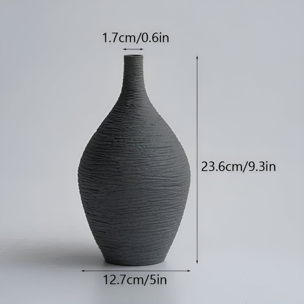 Ceramic Vase for Dried & Fresh Flowers – Nordic Minimalist Home Decor Accent Piece | Thomler
