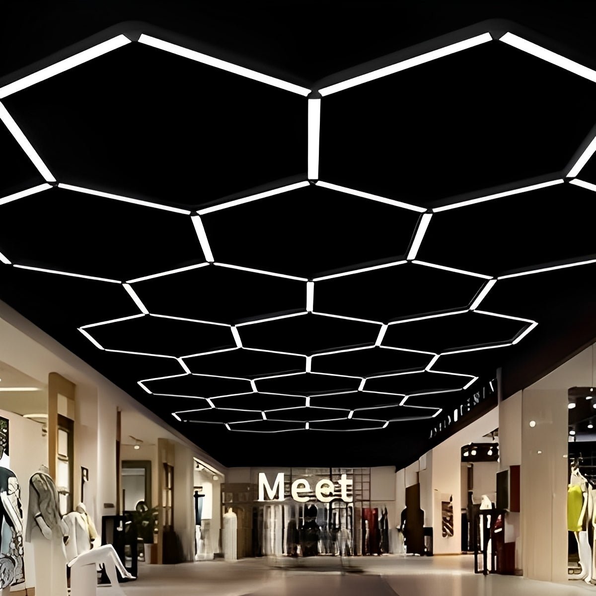 Commercial Linear LED Panel for Drop Ceiling | Office Workshop Retail Flush Mount Lighting Fixture | Hardwired Aluminum Housing | Thomler